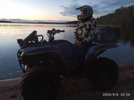 2008 Yamaha Grizzly 700, синий, 700000 рублей, вид 1