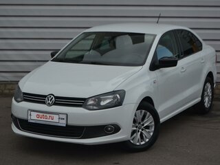 2014 Volkswagen Polo V, белый, 860000 рублей, вид 1