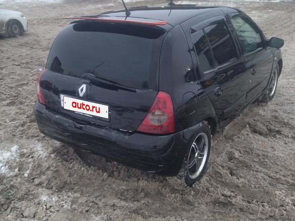 2002 Renault Clio II Рестайлинг, чёрный, 180000 рублей - вид 6