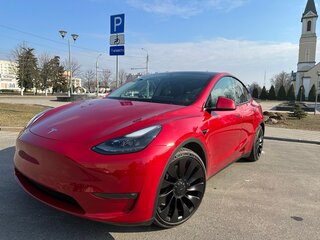 2021 Tesla Model Y Performance I, красный, 3990000 рублей, вид 1