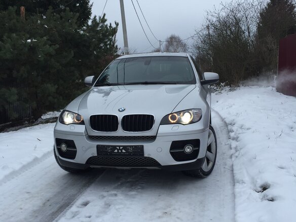 2011 BMW X6 35i 8-speed I (E71), серебристый - вид 1