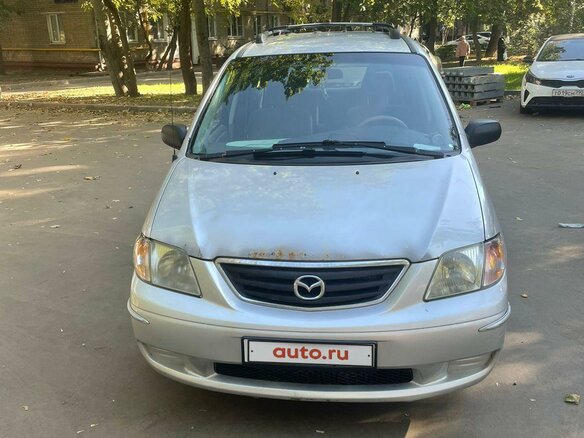 2000 Mazda MPV II (LW), серебристый, 450000 рублей