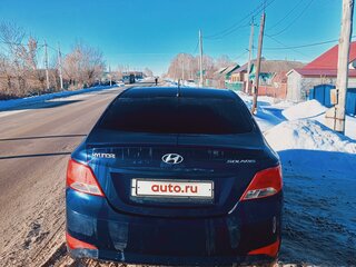 2014 Hyundai Solaris I Рестайлинг, синий, 750000 рублей, вид 3