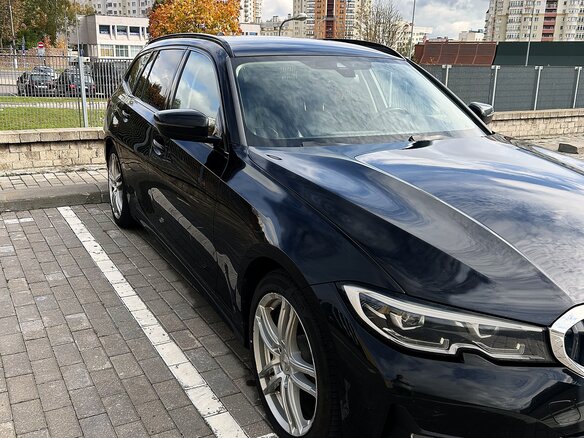 2019 BMW 3 серии 320d VII (G2x), чёрный, 2207525 рублей - вид 1