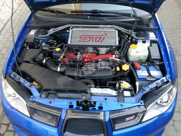 2005 Subaru Impreza WRX II Рестайлинг 2, синий - вид 3