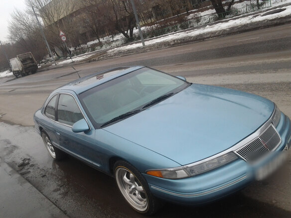 1993 Lincoln Mark VIII I, голубой - вид 2