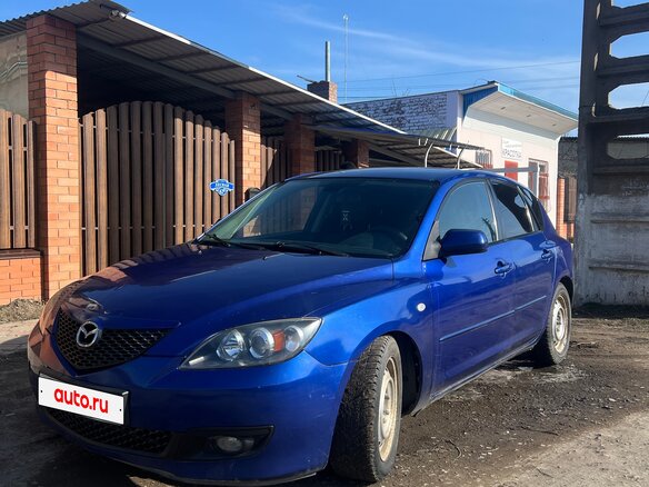 2007 Mazda 3 I (BK) Рестайлинг, синий, 580000 рублей