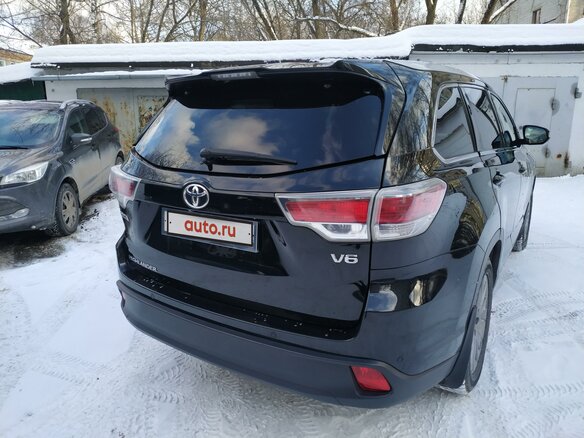 2014 Toyota Highlander III (XU50), чёрный - вид 4