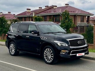 2017 Infiniti QX80 I Рестайлинг, чёрный, 3300000 рублей, вид 3