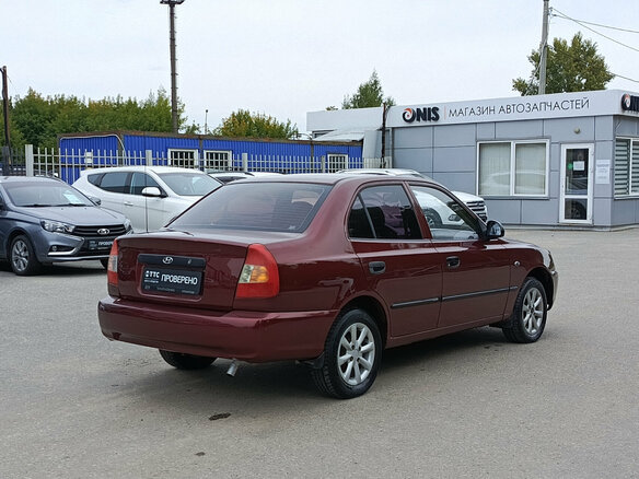 2008 Hyundai Accent ТагАЗ II, красный - вид 4