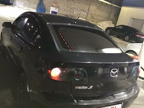 2008 Mazda 3 II (BL), чёрный - вид 2