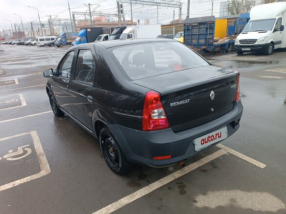 2012 Renault Logan I Рестайлинг, чёрный, 400000 рублей - вид 3