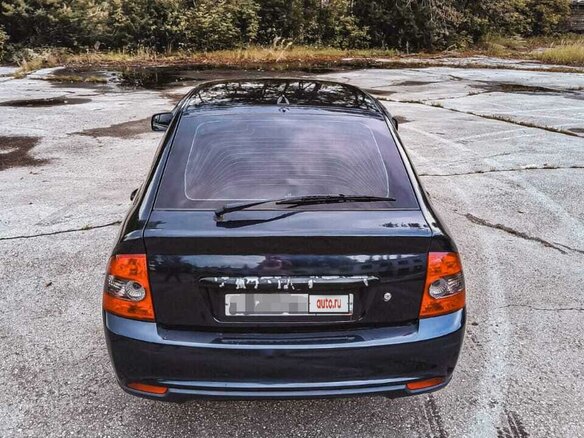 2008 Lada (ВАЗ) Priora I, чёрный, 340999 рублей - вид 5
