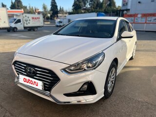 2018 Hyundai Sonata VII (LF) Рестайлинг, белый, 1380000 рублей, вид 2