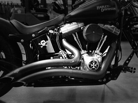 2009 Harley-Davidson Softail Custom, чёрный, 1600000 рублей, вид 1