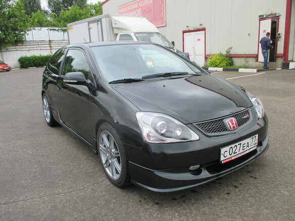 2005 Honda Civic Type R VII Рестайлинг, чёрный - вид 3
