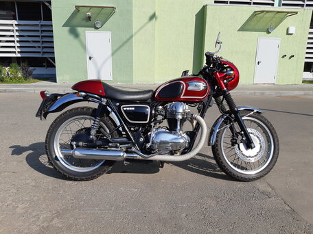 2002 Kawasaki W 650, красный, 700000 рублей, вид 2