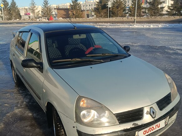 2004 Renault Symbol I Рестайлинг, серый, 185000 рублей - вид 1