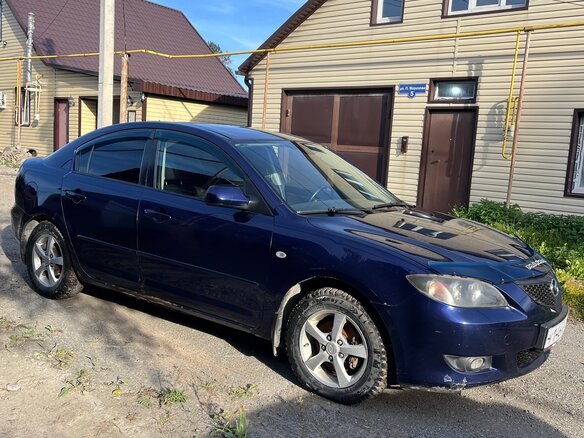 2006 Mazda 3 I (BK) Рестайлинг, синий, 350000 рублей - вид 4