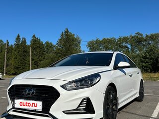 2018 Hyundai Sonata VII (LF) Рестайлинг, белый, 1400000 рублей, вид 2