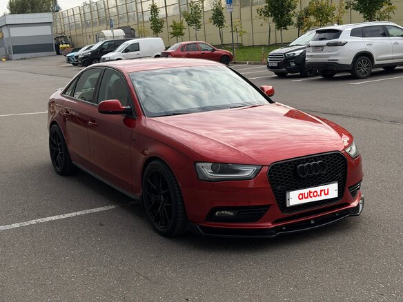 2012 Audi A4 IV (B8) Рестайлинг, красный, 1790000 рублей - вид 2