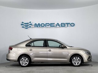 2021 Volkswagen Polo VI, бежевый, 1835000 рублей, вид 4