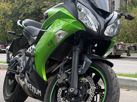 2014 Kawasaki ER-6F (Ninja 650R), зелёный, 425000 рублей, вид 3