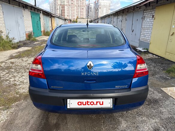 2007 Renault Megane II Рестайлинг, синий, 495000 рублей - вид 4