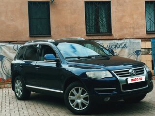 2008 Volkswagen Touareg I Рестайлинг, синий, 850000 рублей, вид 1