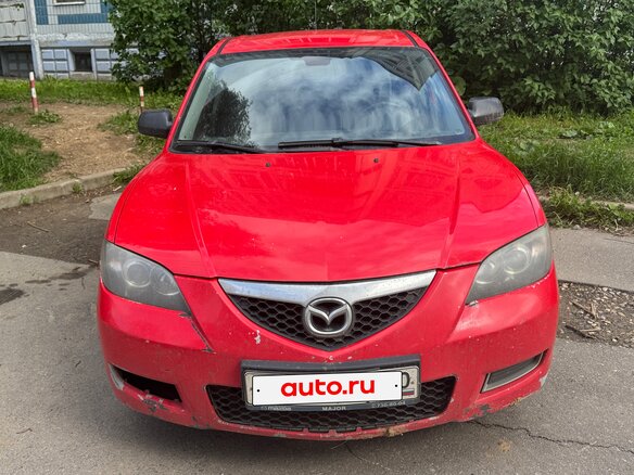 2006 Mazda 3 I (BK) Рестайлинг, красный, 395000 рублей - вид 1