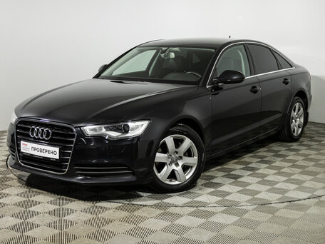 2013 Audi A6 IV (C7), чёрный, 1399700 рублей, вид 1
