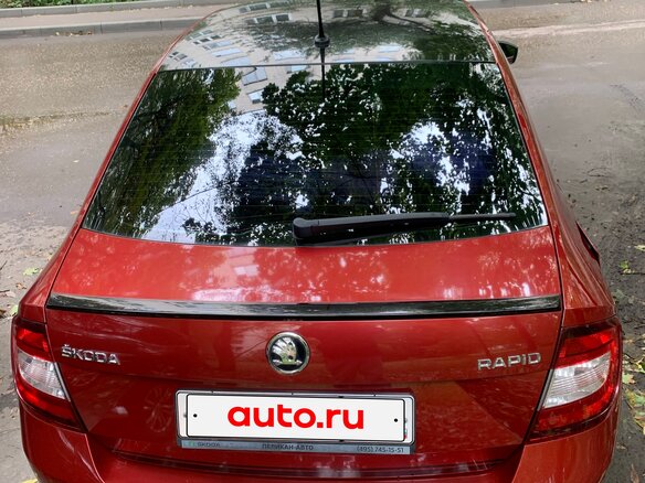 2016 Skoda Rapid I, красный, 1300000 рублей - вид 7
