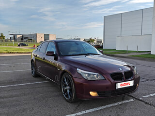 2009 BMW 5 серии 525i V (E60/E61) Рестайлинг, красный, 970000 рублей, вид 2