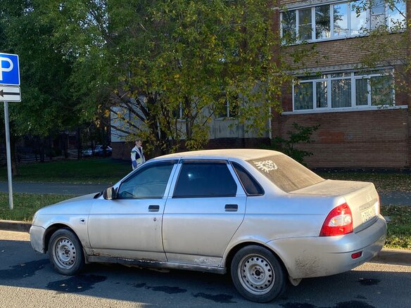 2007 Lada (ВАЗ) Priora I, серебристый, 75000 рублей - вид 4