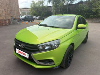 2016 Lada (ВАЗ) Vesta I, жёлтый, 950000 рублей, вид 2