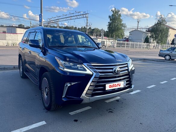 2019 Lexus LX 570 III Рестайлинг 2, синий, 8975000 рублей - вид 2