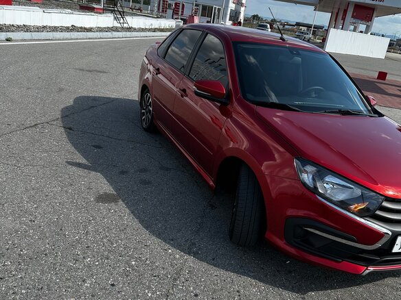 2021 Lada (ВАЗ) Granta Drive Active I Рестайлинг, красный, 890000 рублей - вид 2
