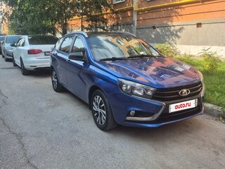 2020 Lada (ВАЗ) Vesta SW I, синий, 1100000 рублей, вид 3
