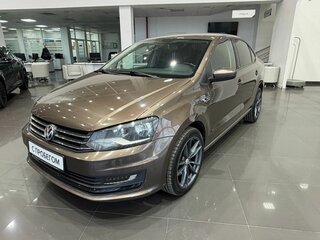 2016 Volkswagen Polo V Рестайлинг, коричневый, 1249000 рублей, вид 3