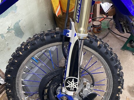 2005 Yamaha YZ250F, голубой, 210000 рублей, вид 3