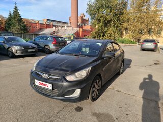 2011 Hyundai Solaris I, чёрный, 450000 рублей, вид 1
