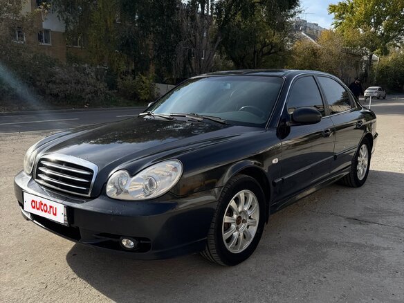 2007 Hyundai Sonata ТагАЗ IV (EF) Рестайлинг, чёрный, 470000 рублей - вид 1