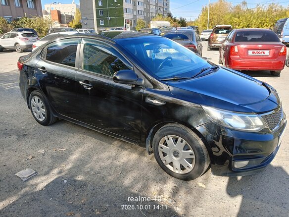 2016 Kia Rio III Рестайлинг, чёрный, 677000 рублей - вид 1