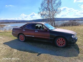 1993 Toyota Crown IX (S140), красный, 220000 рублей, вид 4