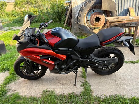 2014 Kawasaki ER-6F (Ninja 650R), оранжевый, 550000 рублей, вид 2