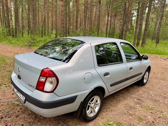 2004 Renault Symbol I Рестайлинг, синий - вид 4