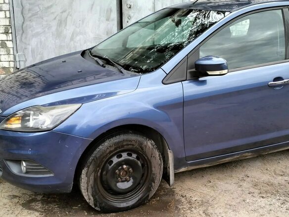 2008 Ford Focus II, синий - вид 2