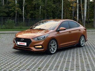 2018 Hyundai Solaris II, оранжевый, 1300000 рублей, вид 1