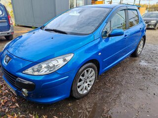 2007 Peugeot 307 I Рестайлинг, синий, 350000 рублей, вид 2