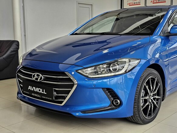 2017 Hyundai Elantra VI (AD), синий, 1699000 рублей - вид 2